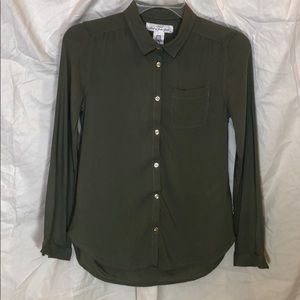 🍌CLEARANCE! H&M(LOGG) girls green button up